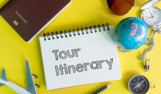 perbedaan itinerary dan rundown tour